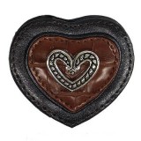 Compact Mirror - Western Style - Brown -MR-CB5102BN Compact Mirror - Western Style - Brown -MR-CB5102BN